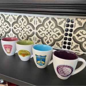 2.5oz Disney Parks Espresso Mugs set of 4